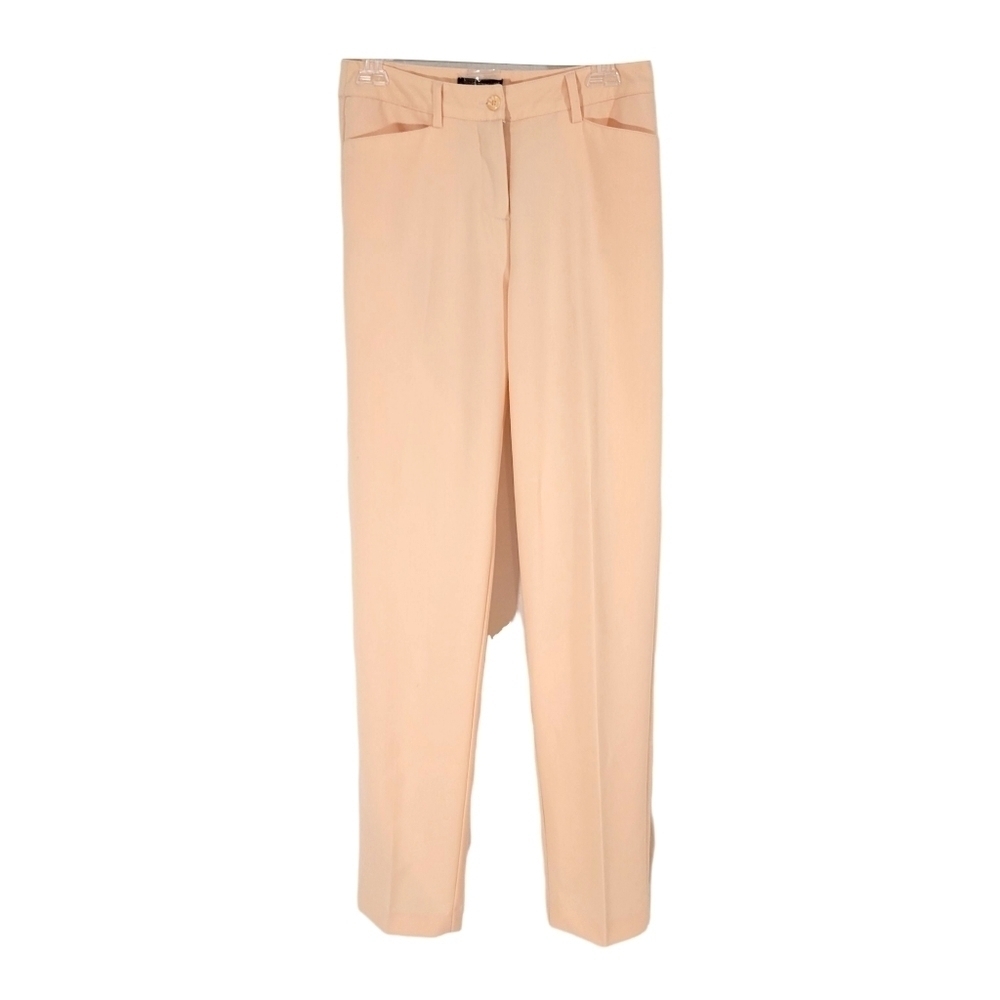 Shape Benefits Peach Pink Straight Leg Pants